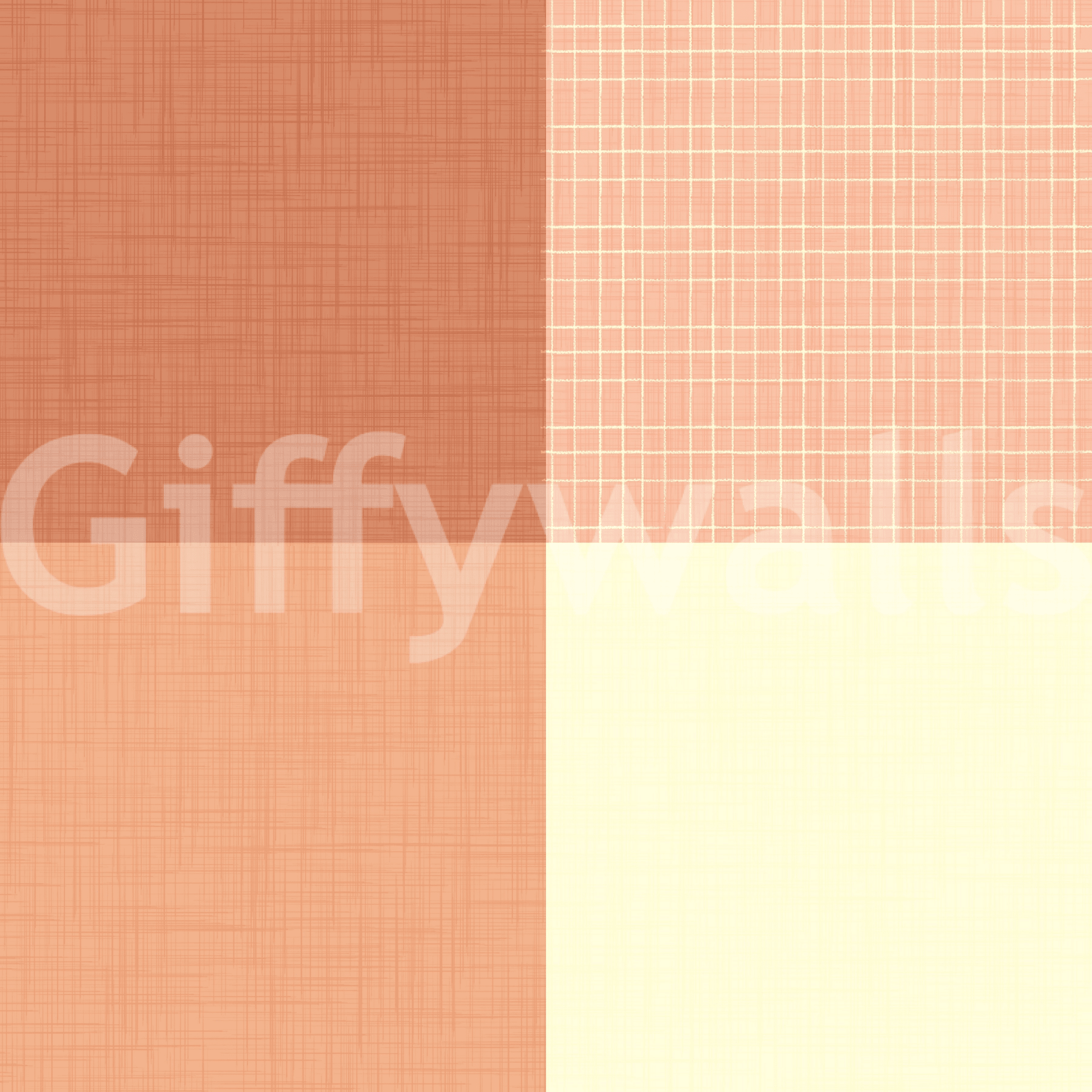 Gingham Peach Linen Texture Country Wallpaper⁠