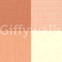 Gingham Peach Linen Texture Country Wallpaper⁠