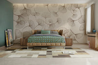 The design features soft, fan-shaped ginkgo leaves.

