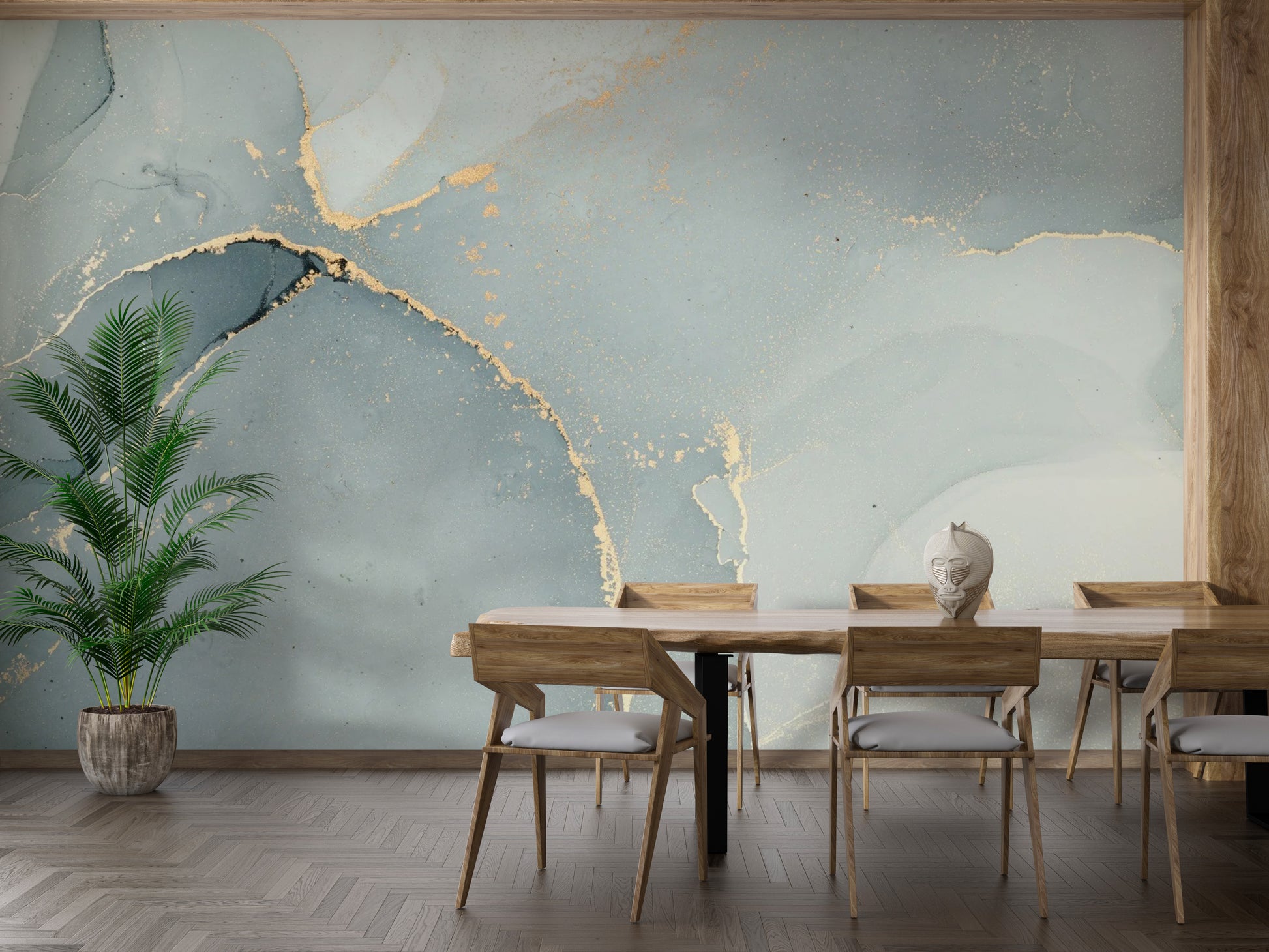 Grey Alcohol Ink Art Wallpaper Mural - Giffywalls