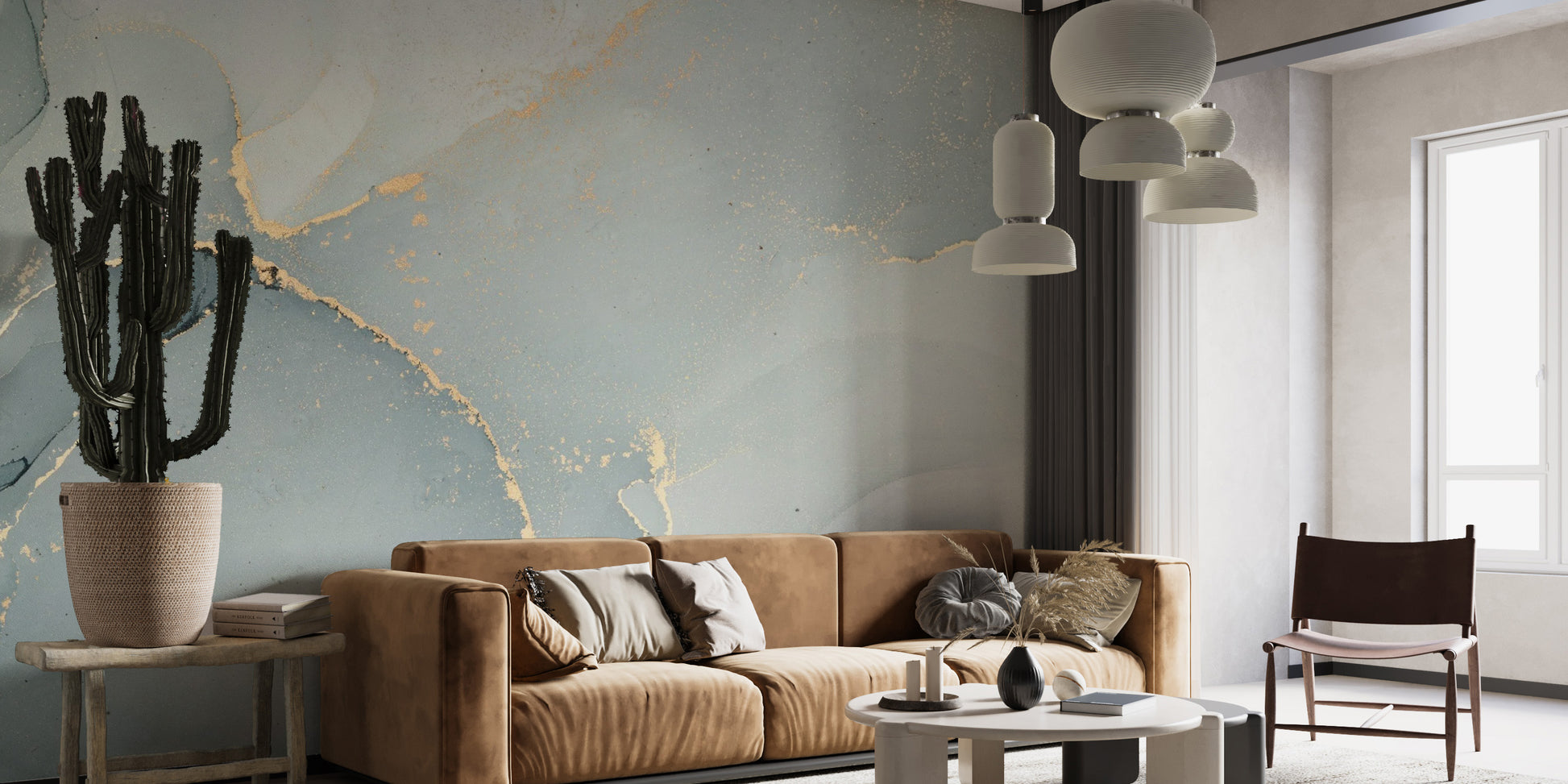 Grey Alcohol Ink Art Wallpaper Mural - Giffywalls
