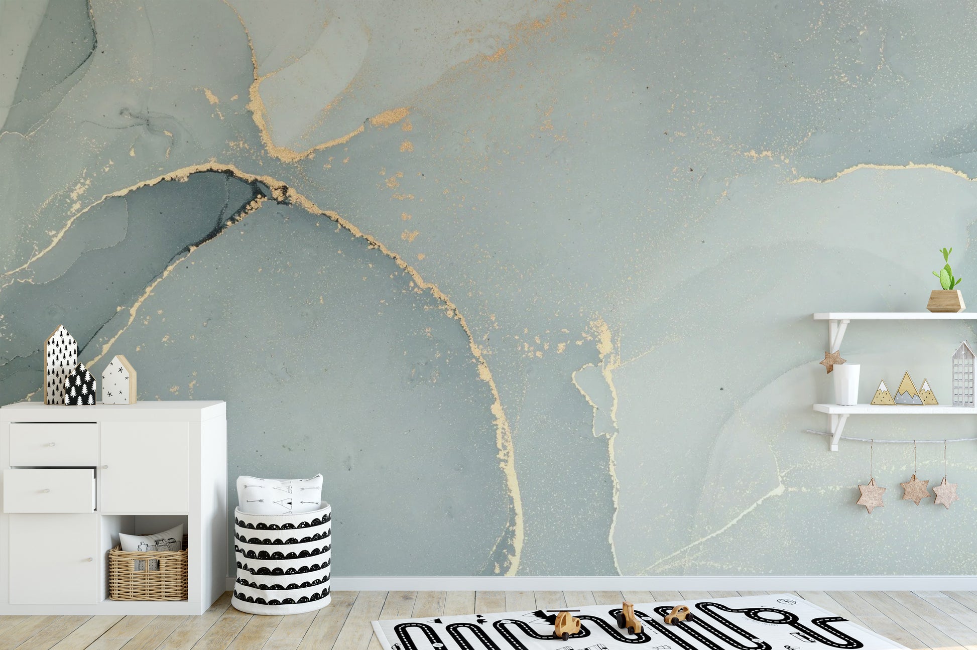 Abstract Grey Alcohol Ink Design Wallpaper
