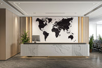 Map wallpaper for study walls

