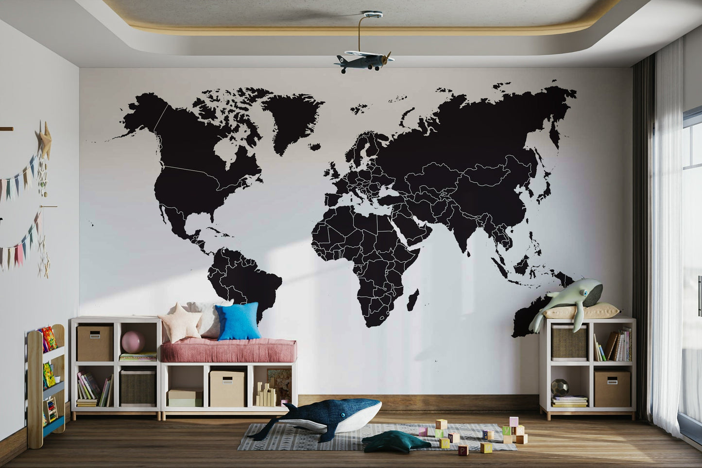 Global view mural wallpaper


