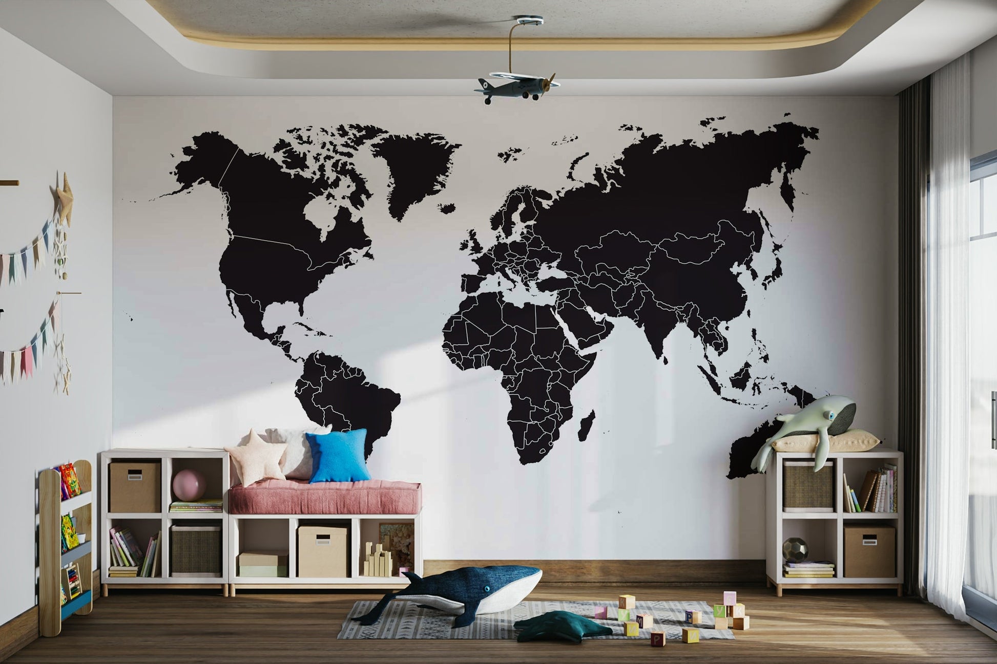 Global view mural wallpaper


