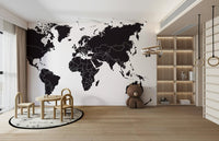 Educational world mural wallpaper

