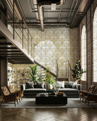 A sophisticated and luxurious wall covering.

