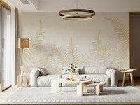 Lush fern wall mural Perlish, peaceful interior design element.