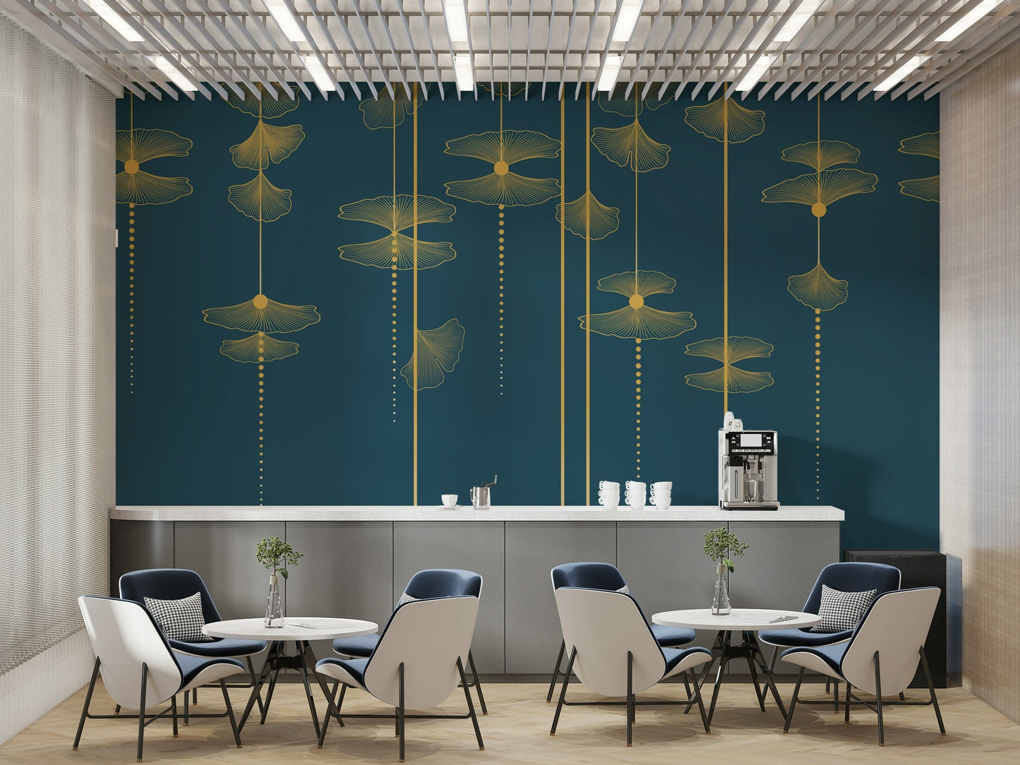 The design has a beautiful, sophisticated aesthetic.

