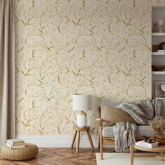 Subtle Summer Meadow gentle wallpaper