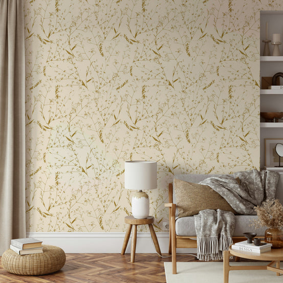 Subtle Summer Meadow gentle wallpaper