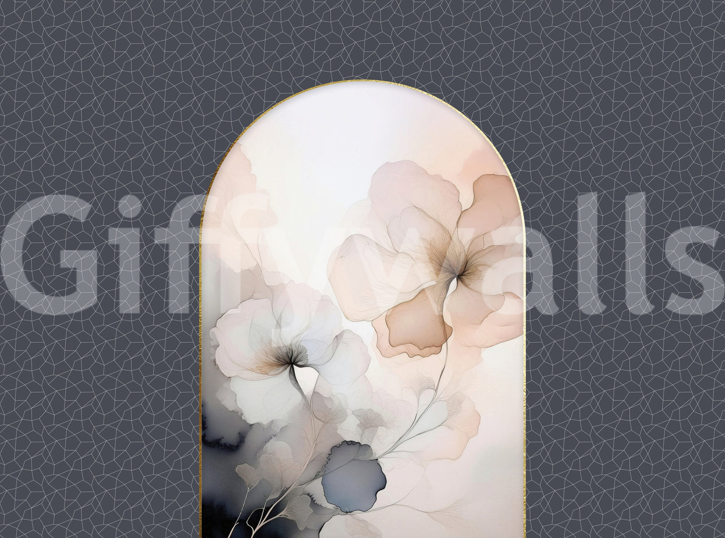 Dreamy Floral Archway Wall Mural