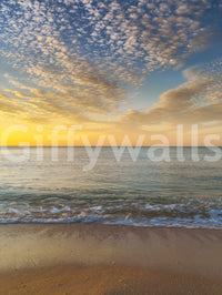 Golden Beach Sunrise Wall Mural