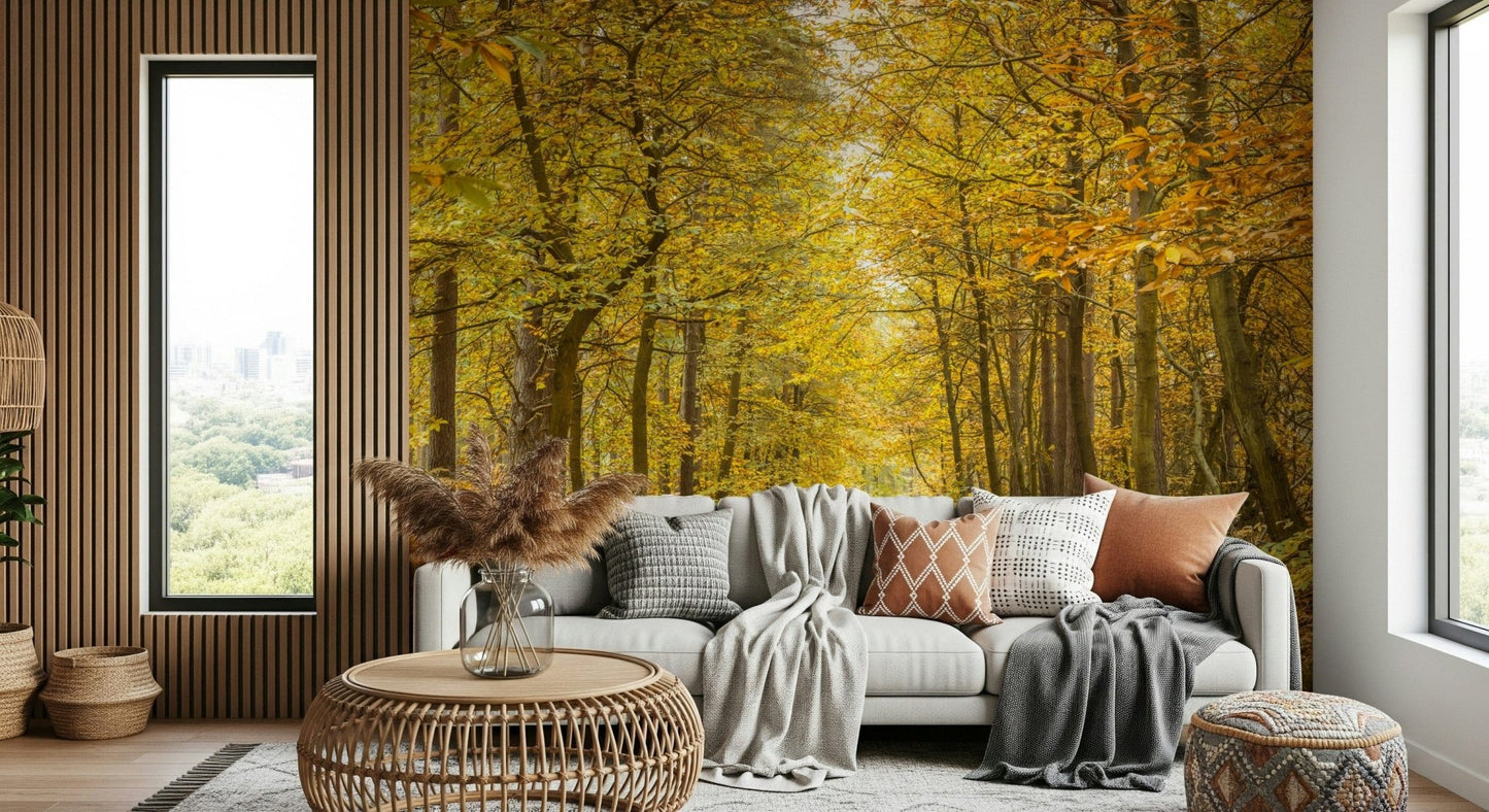 Inviting Golden Canopy Trail canopy and path image for serene golden spaces.