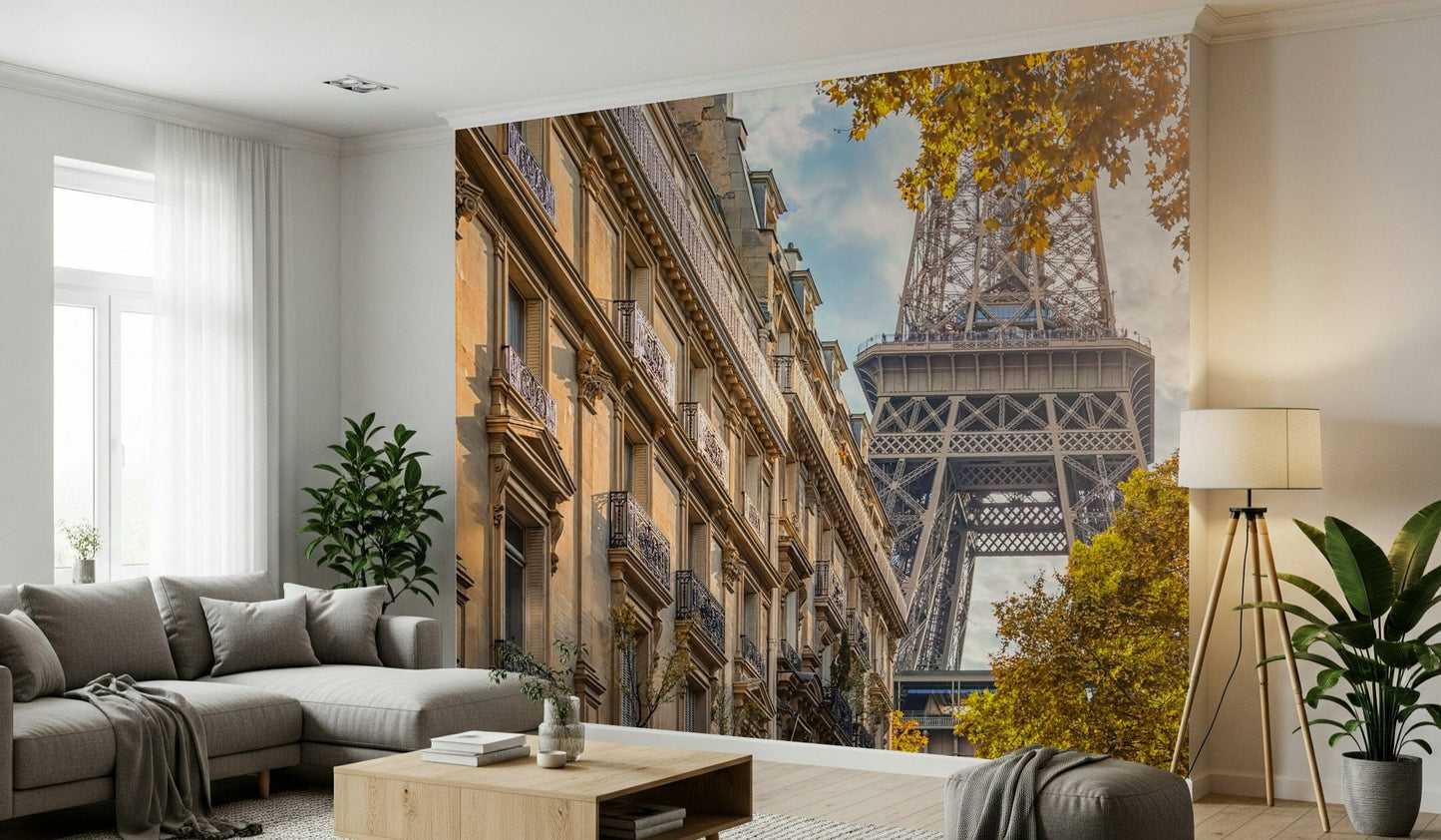 Eiffel's Golden Hour Wall Mural