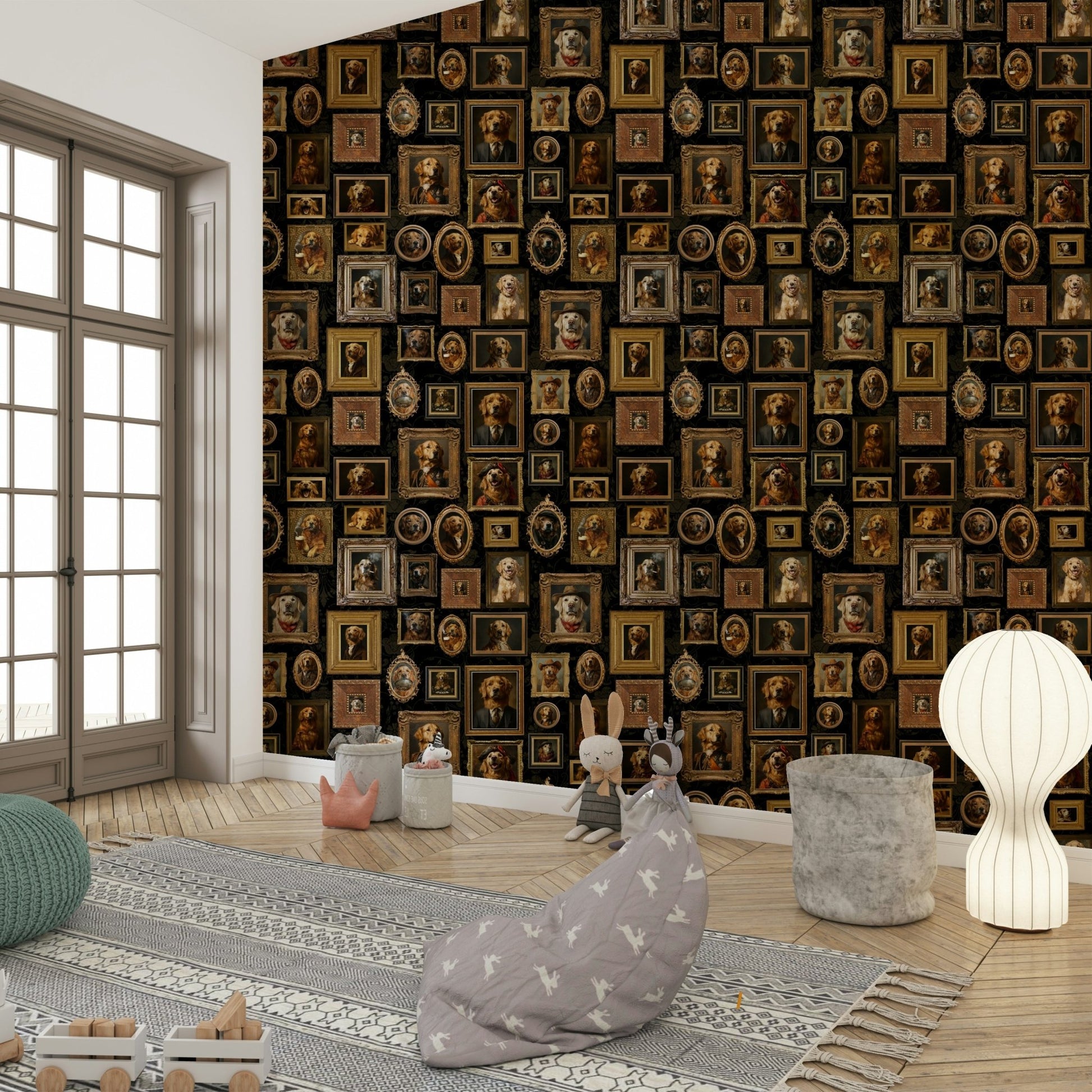 Artistic and unique animal-themed wallpaper.

