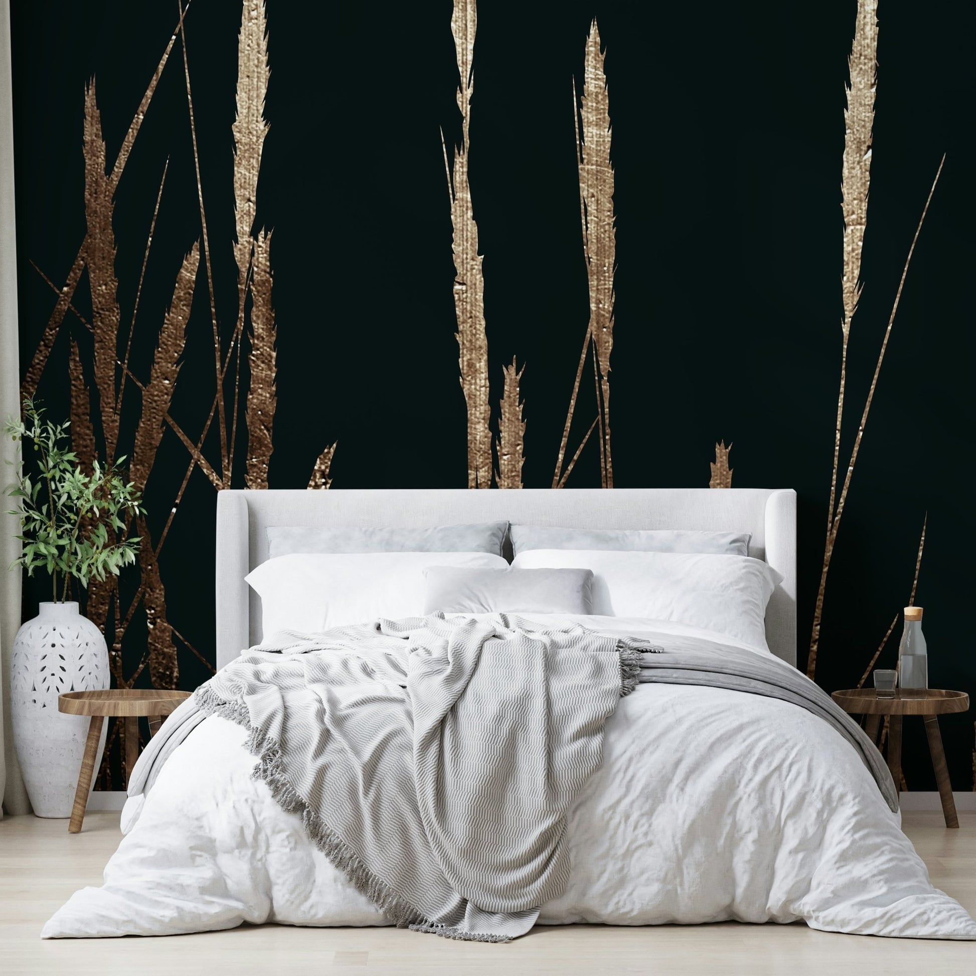 Vast field bathed in warm, golden sunlight.
