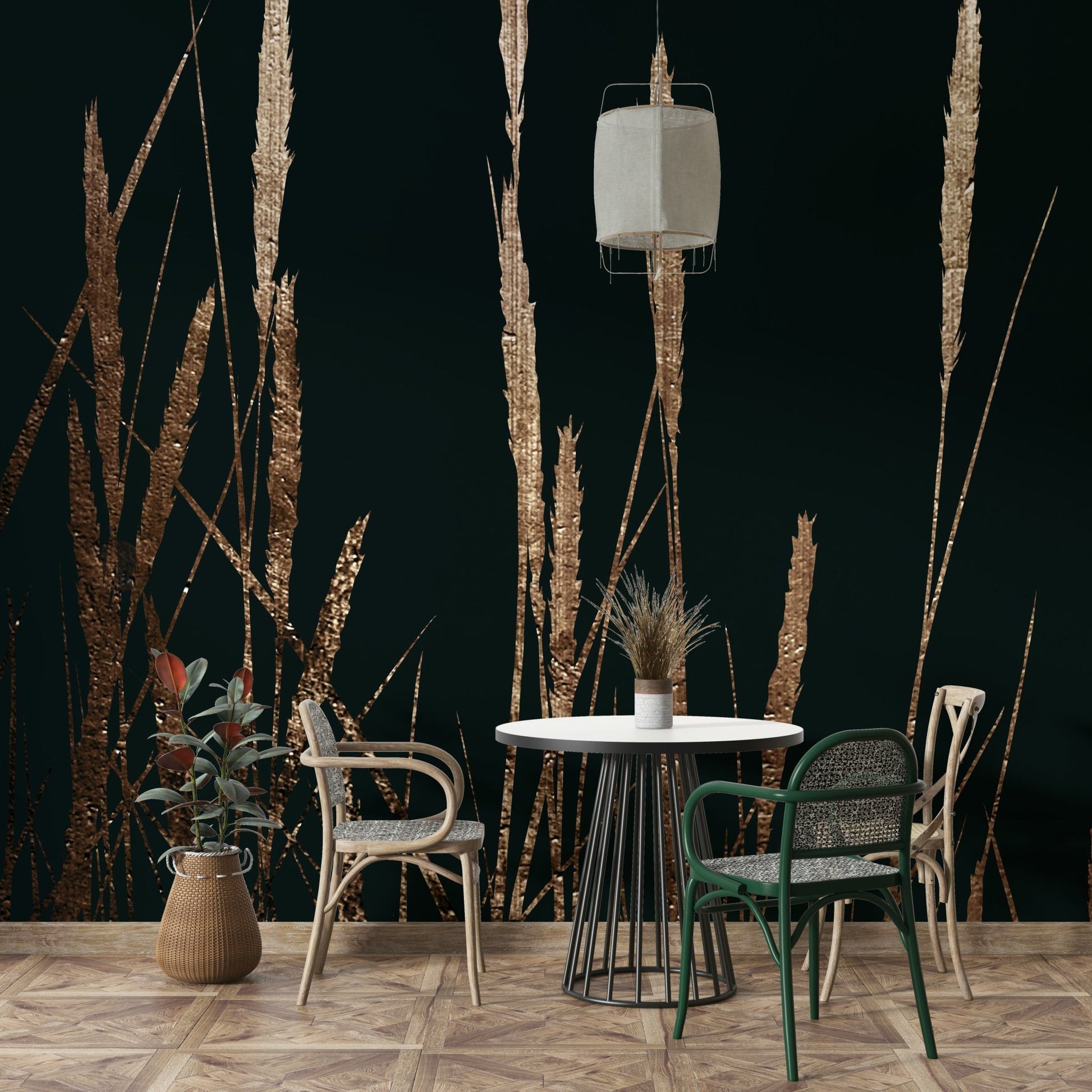 Warm color palette with shades of yellow, gold, and amber.
