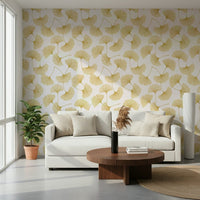 Golden Ginkgo Breeze Wallpaper⁠