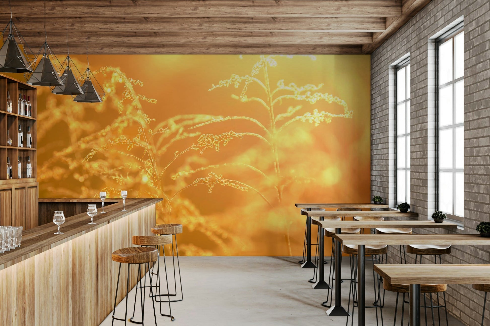 Wall decor evoking serenity and natural warmth.

