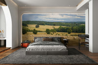 The terrain is a vast, rolling field.

