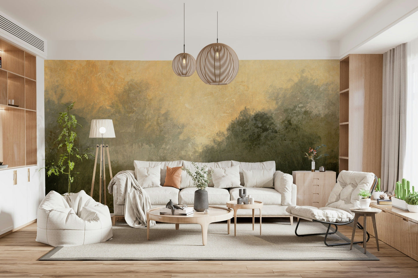 Golden Valley Haze Wall Mural -2803059