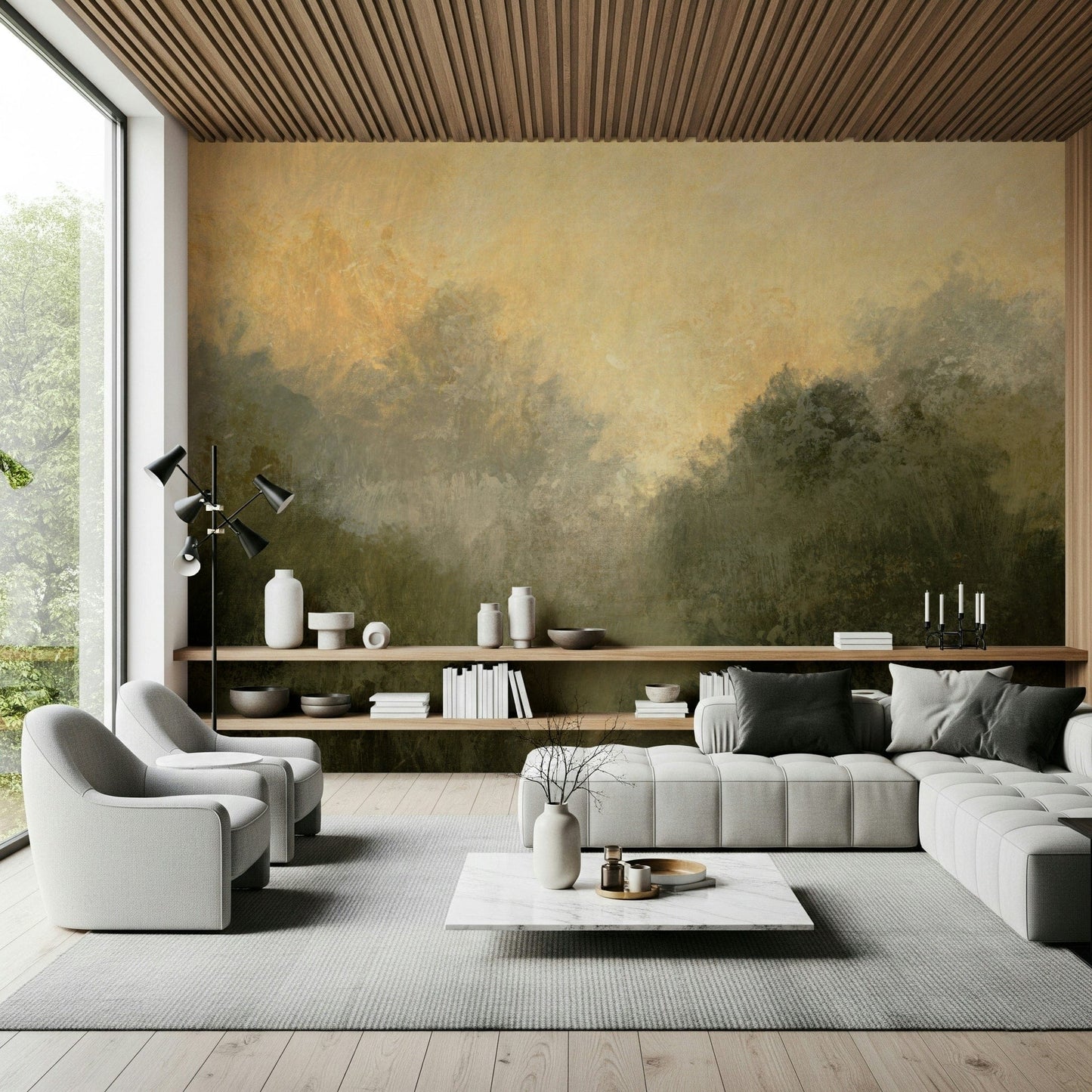 Golden Valley Haze Wall Mural -2803059
