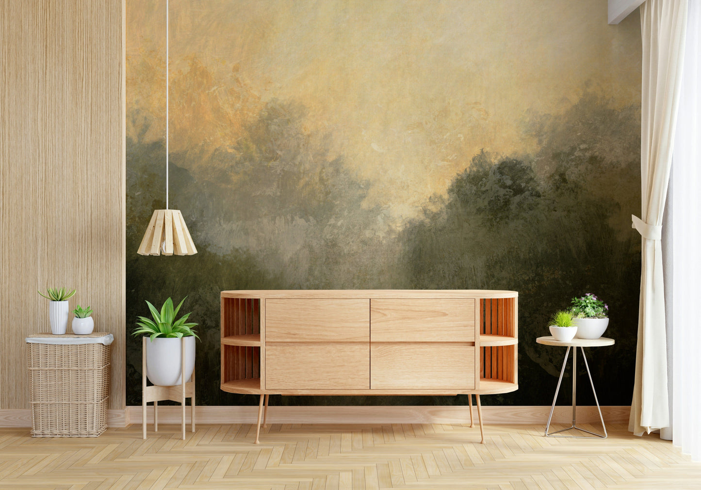 Golden Valley Haze Wall Mural -2803059