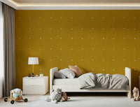 Rustic burlap style wall covering Golden Haze Texture small scattered squares