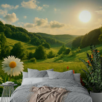 Blush pink and golden yellow flowers
