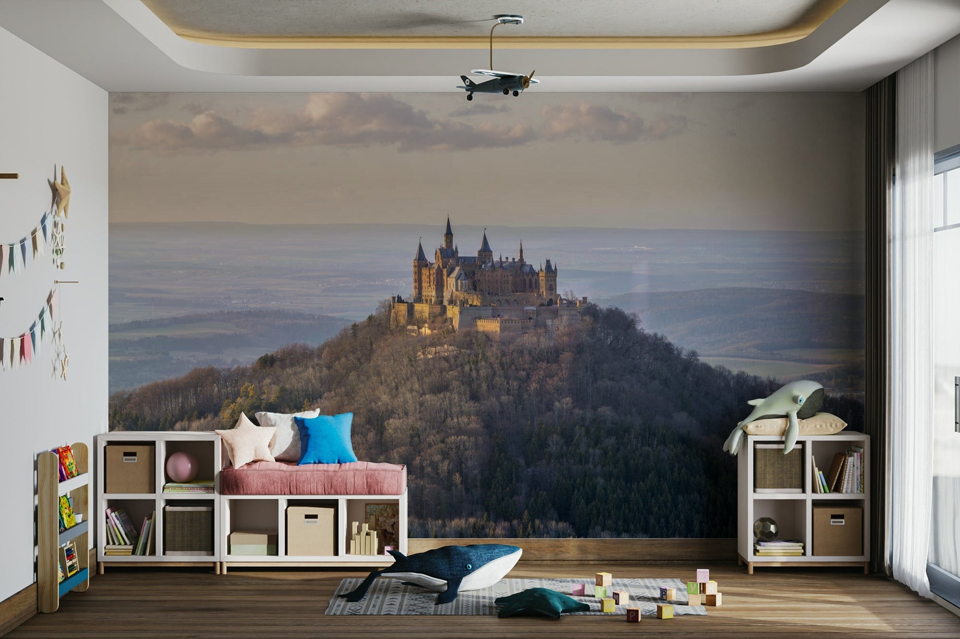 The art style is detailed and realistic, like a high-quality painting.
