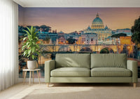 Golden Hour in Rome Wall Mural