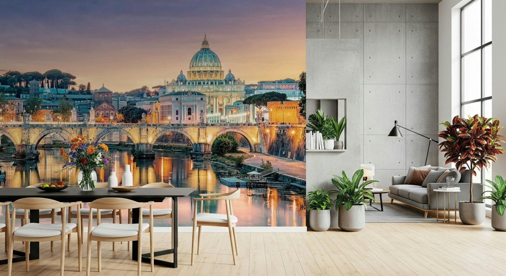 Golden Hour in Rome Wall Mural