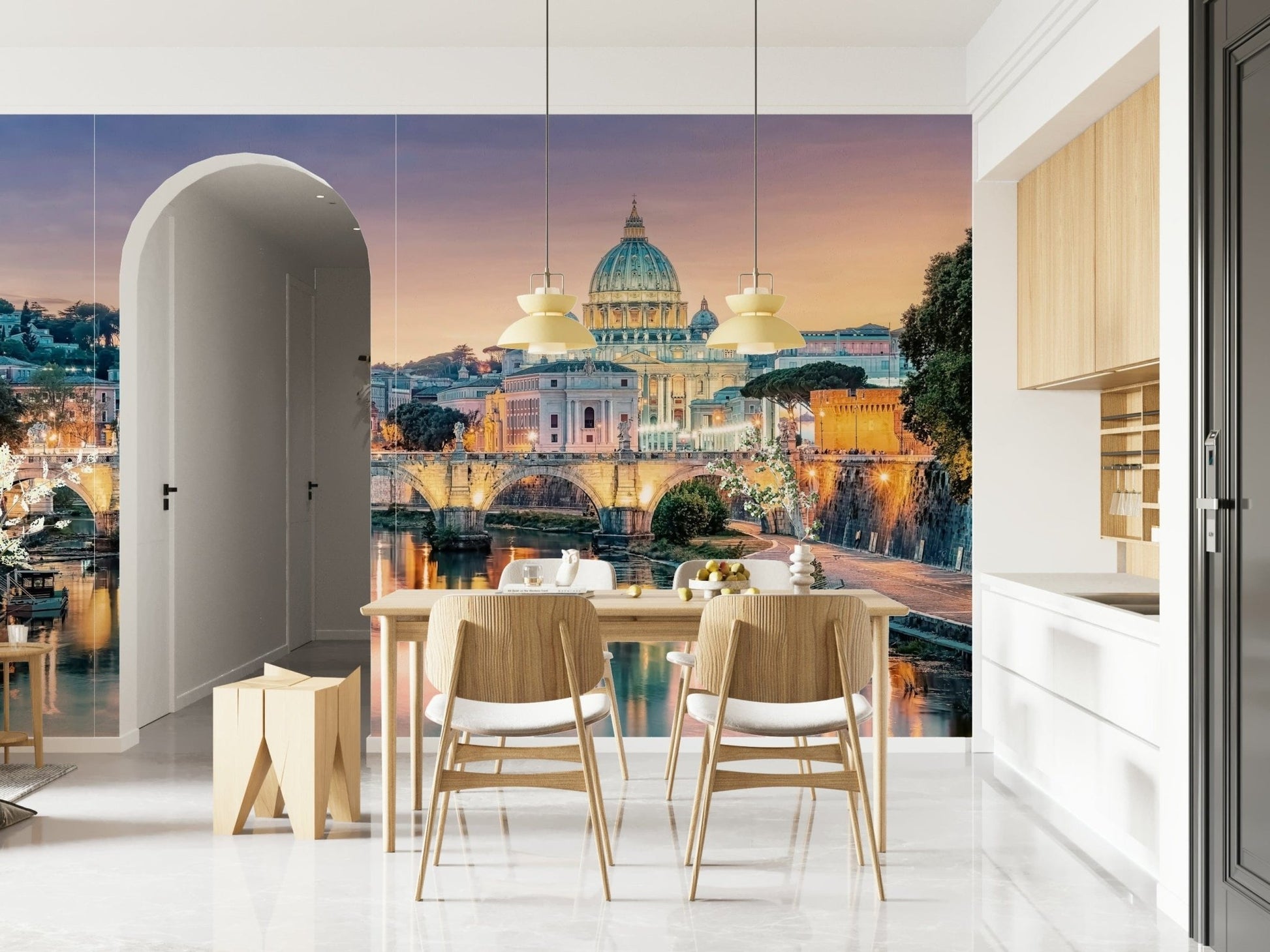 Golden Hour in Rome Wall Mural