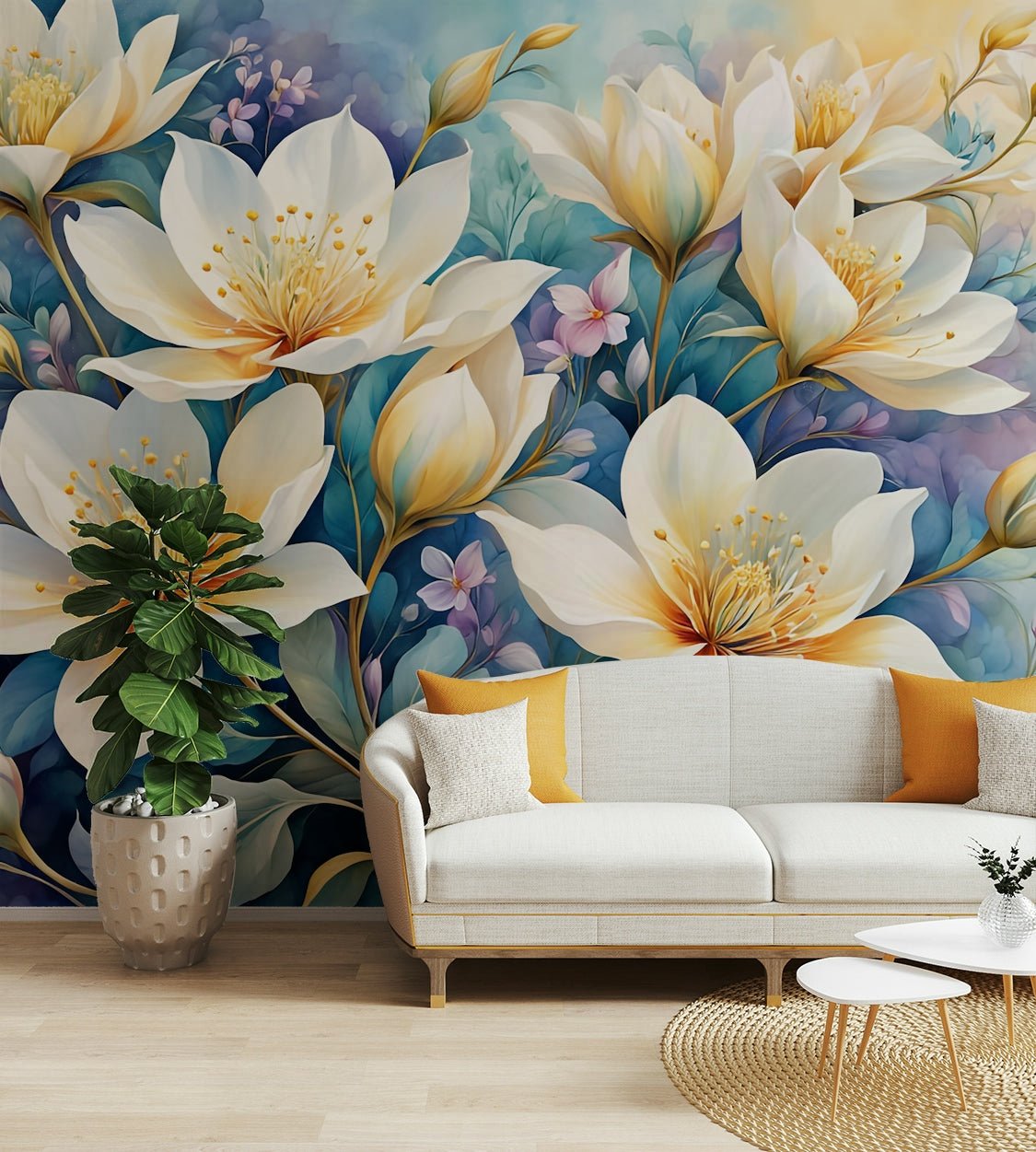 The design has a very polished and luxurious effect on the space.

