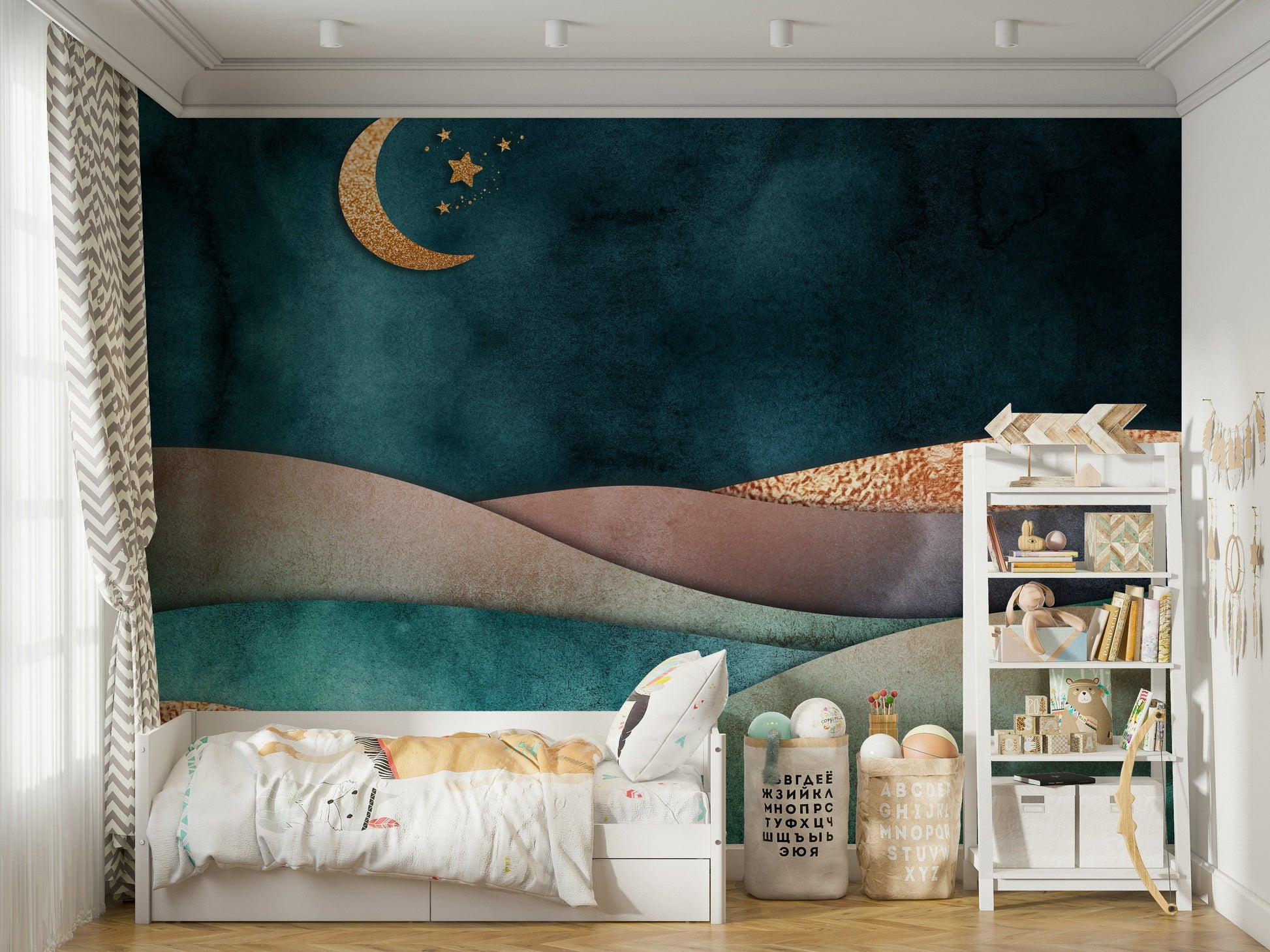 A sophisticated and luxurious wall covering.

