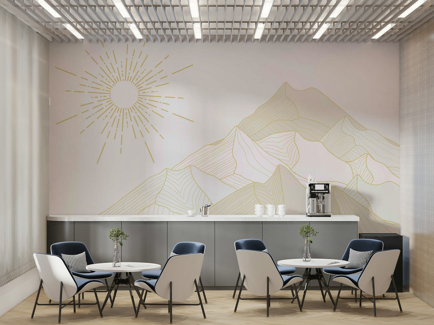 The design has a beautiful, artistic aesthetic.

