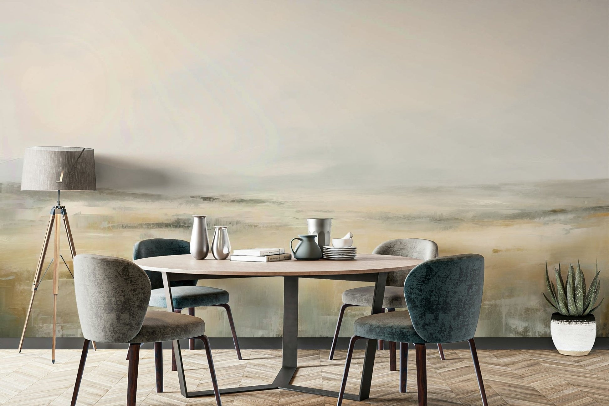 Fluid and ethereal visual.

