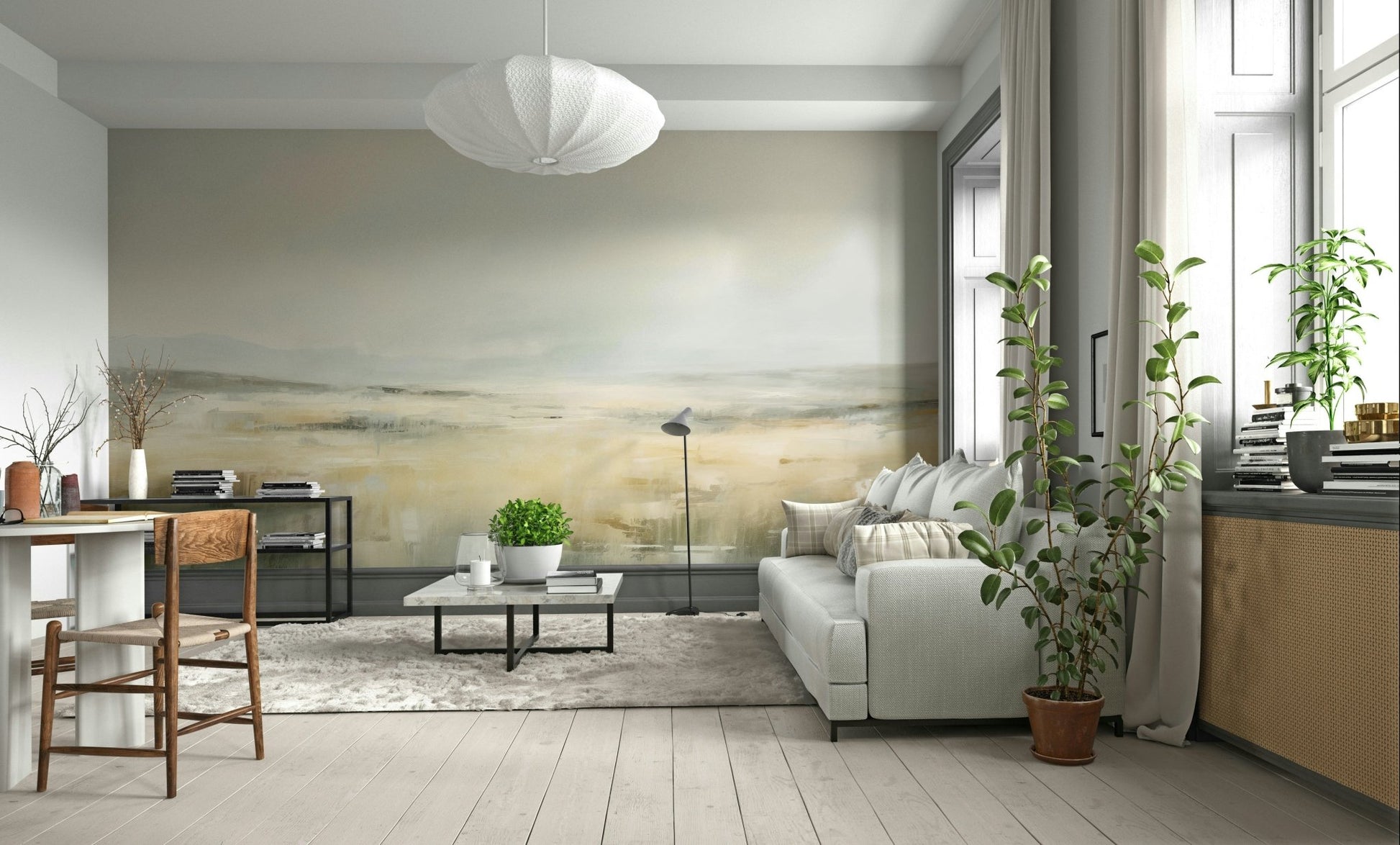 Focus on light and subtle color transitions.

