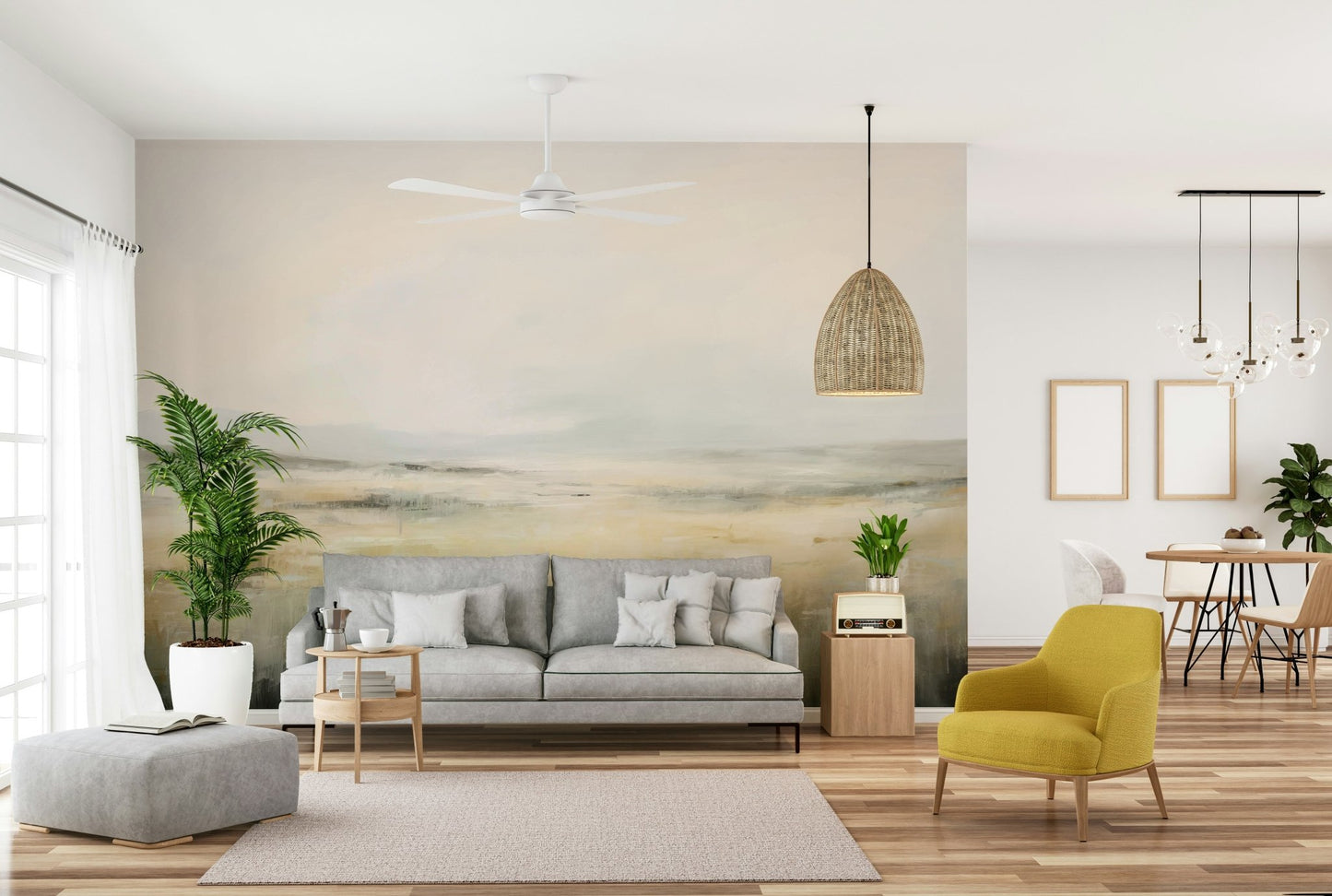 Wall decor evoking serenity and radiant beauty.

