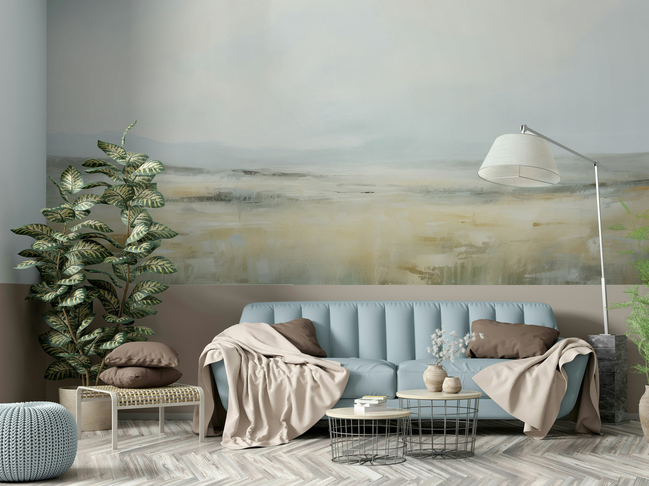 Golden hues with serene textures.

