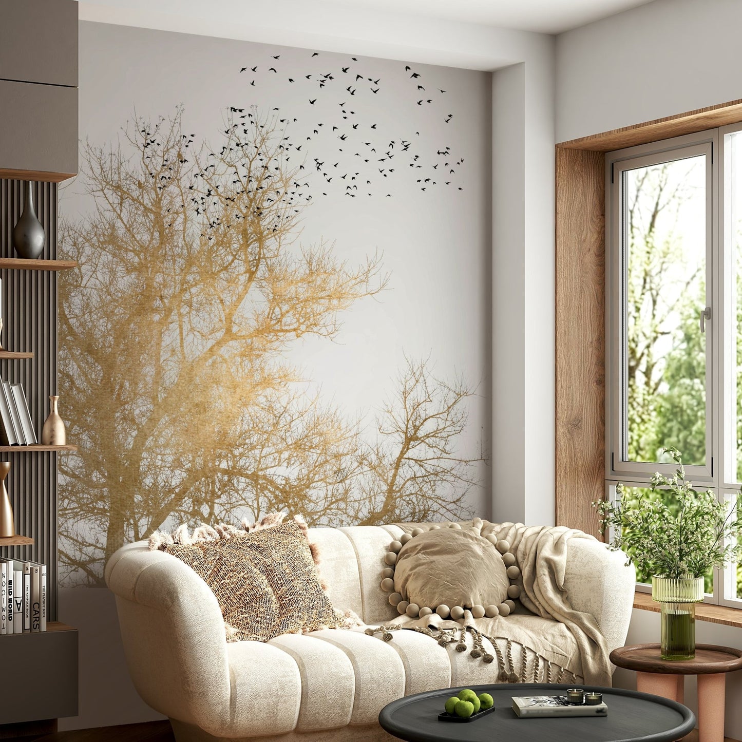 There's a strong sense of warmth, peace, and natural grandeur.
