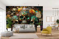 Gothic and natural elements combined in a stunning wall design

