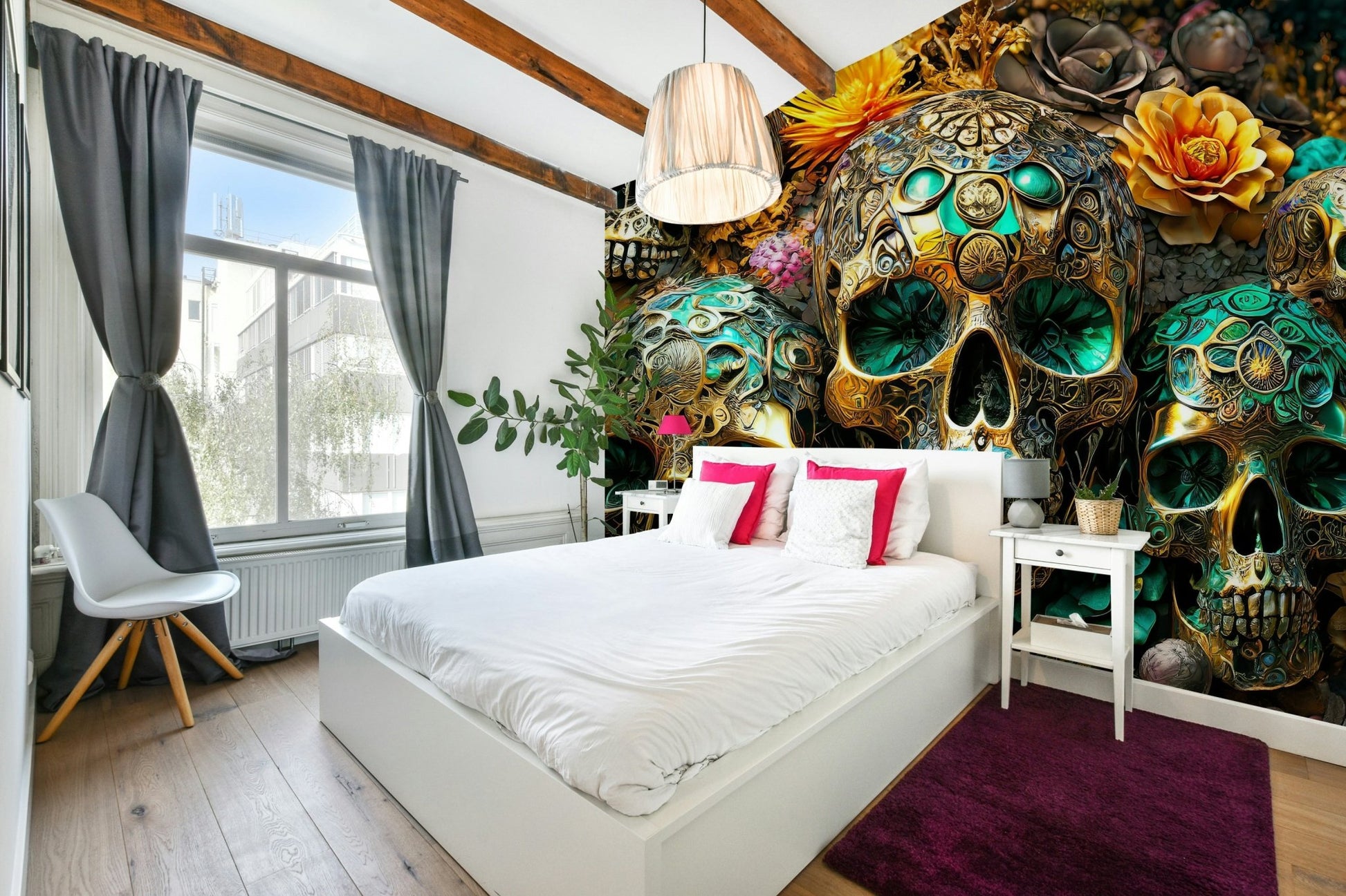 Unique, edgy design for a creative, artistic space

