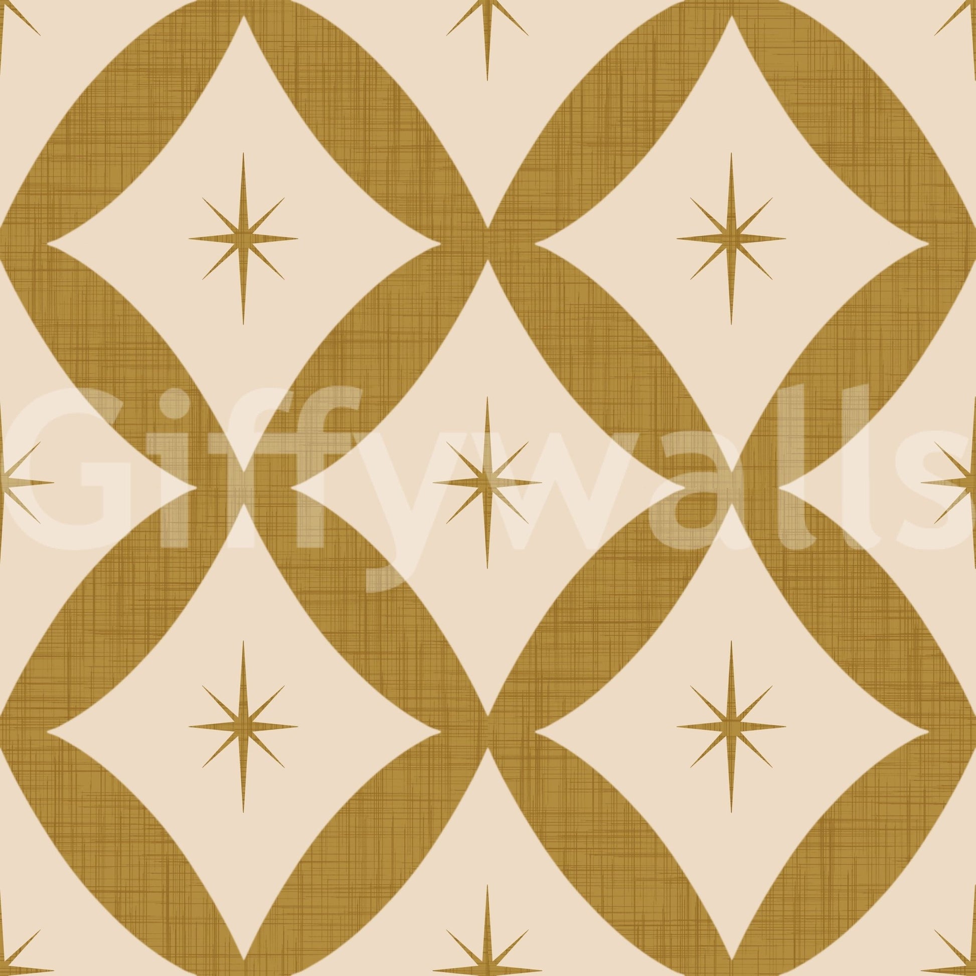 Golden Star Lattice Wallpaper⁠ - 2995337