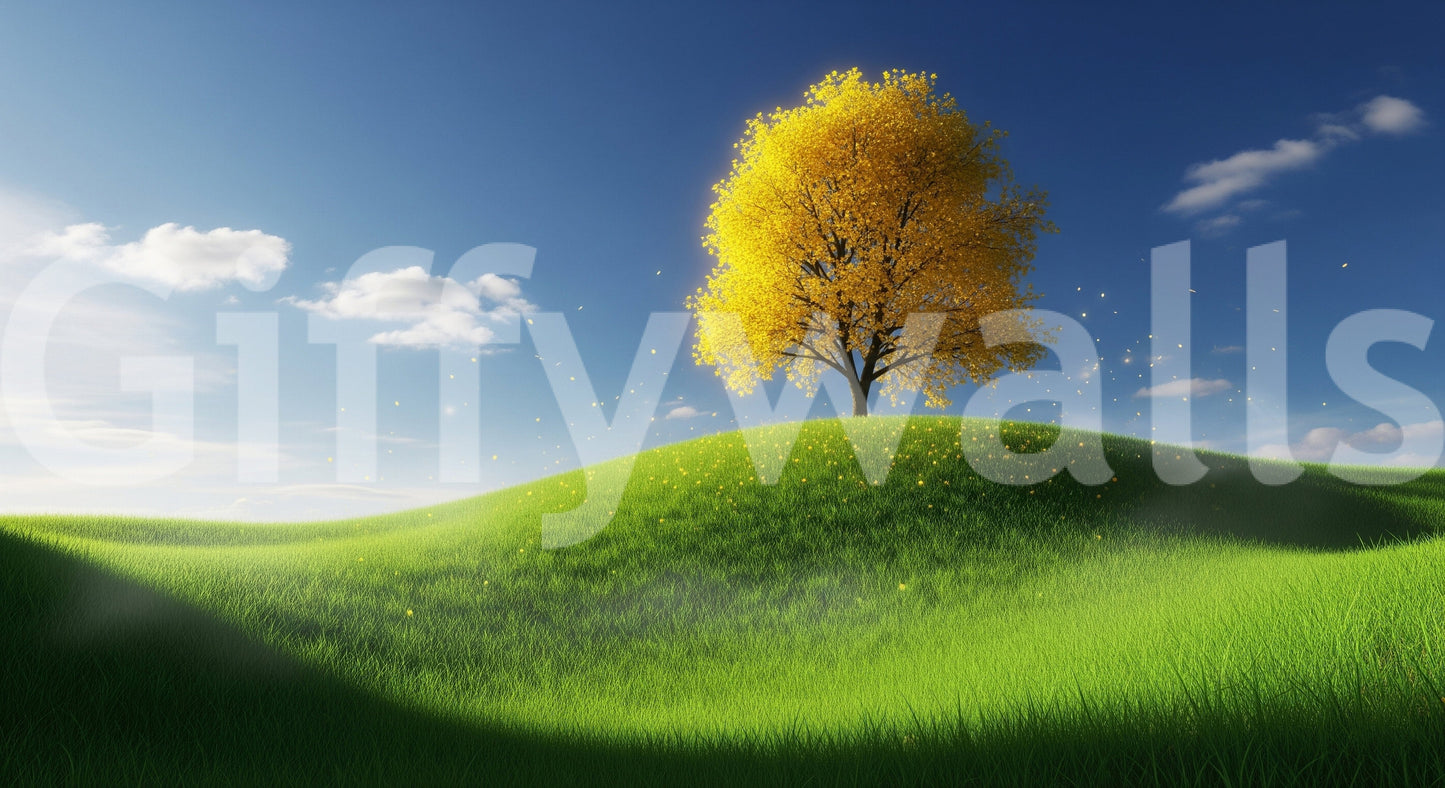 A detail of the warm tones in the leaves and light.