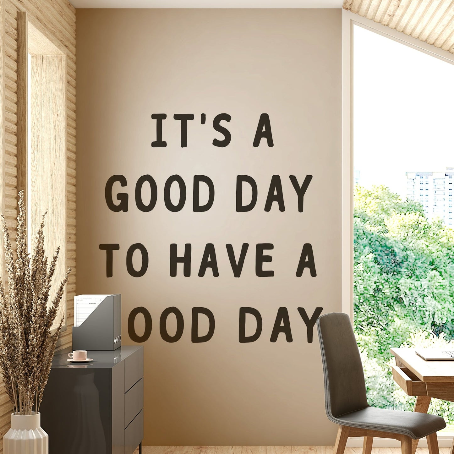 Focus on typography and message.

