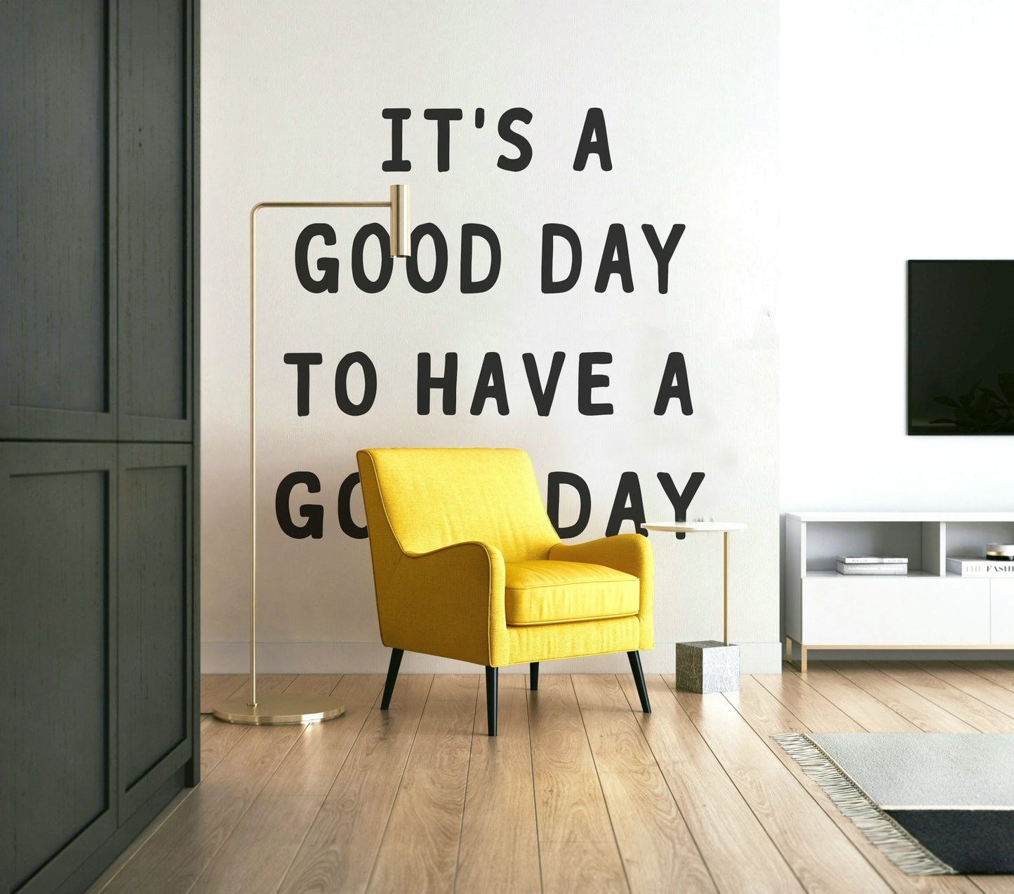 Bright and inviting typography.

