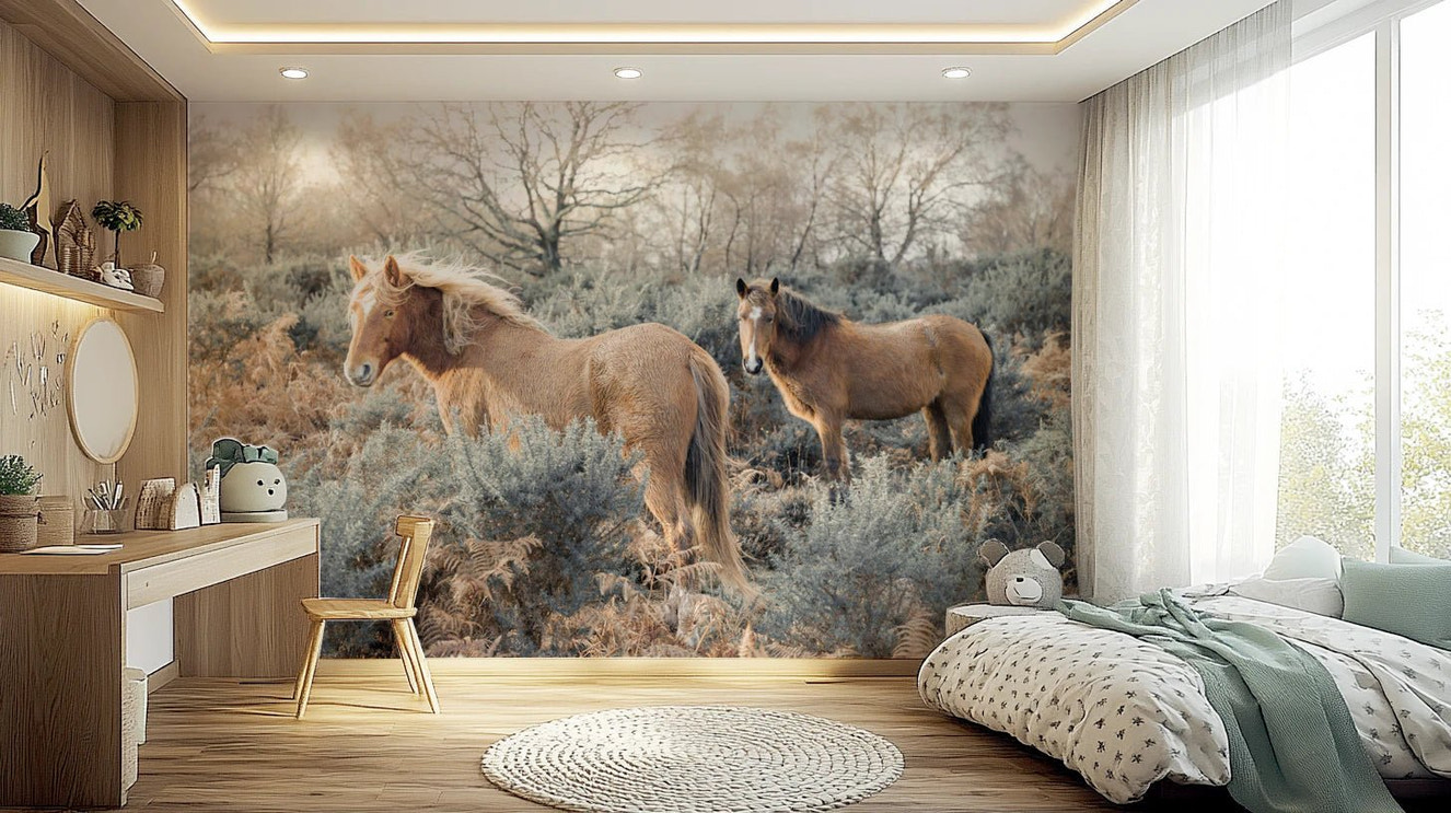 Graceful Grazers Wall Mural