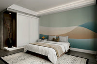 Subtle watercolor effect on gradient mural wallpaper


